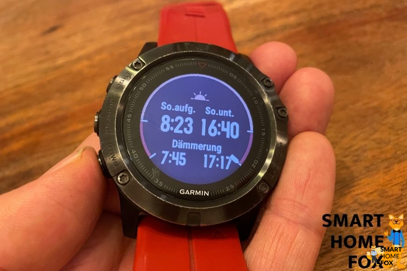 fenix 5 tableau de bord